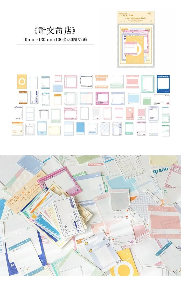 100 Stück Vintage-Papiere, Retro, dekoratives Scrapbook-Papier, ästhetische Junk-Journal-Seiten für DIY-Kunsthandwerk, Tagebuch, Notizbücher, Album