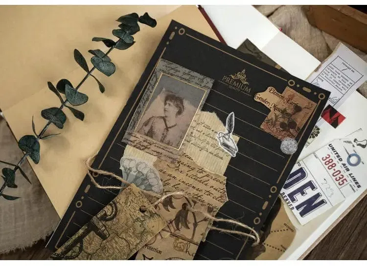 10 Pcs Junk Journal Große Größe Retro Karte Material Papier Diy Scrapbooking Collage Album Woche Tagebuch Dekoration Hintergrund Papier