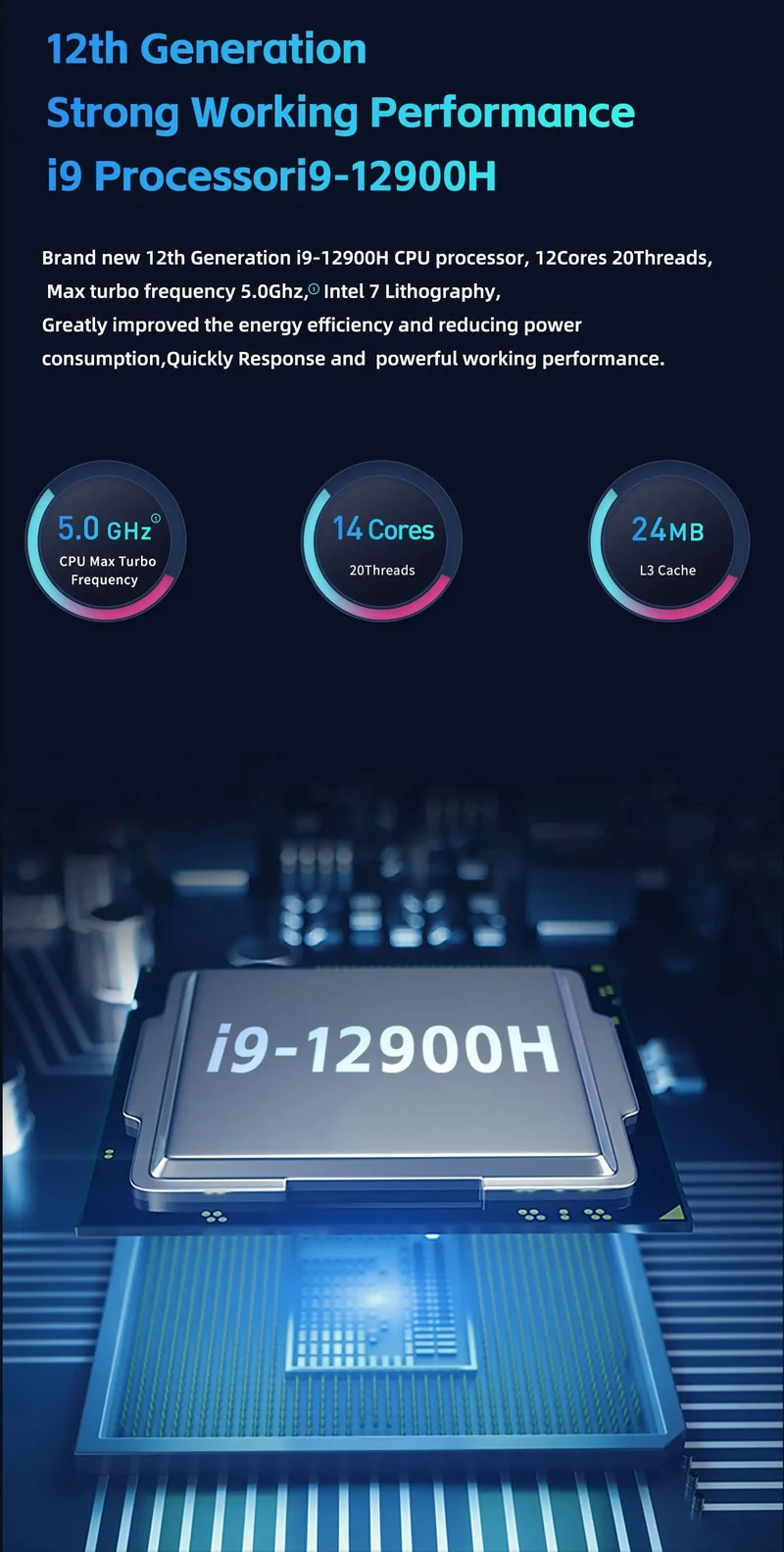 ERYING DIY ITX Desktops Motherboard Set mit Onboard CPU Core Interper Kit i9 12900H i9-12900H 14C20T DDR4 Gaming PC Computer