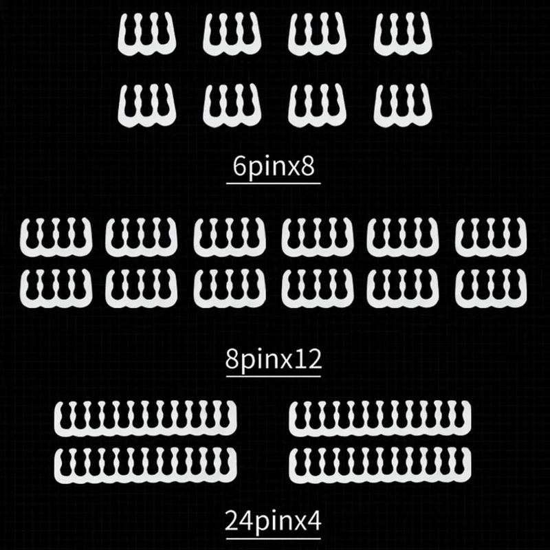 24 Teile/satz Kabel Kamm Klemme Kabel Clip Organizer ATX 24Pin CPU 8Pin 6Pin Computer Draht Management Clip Ärmeln Kabel Manager