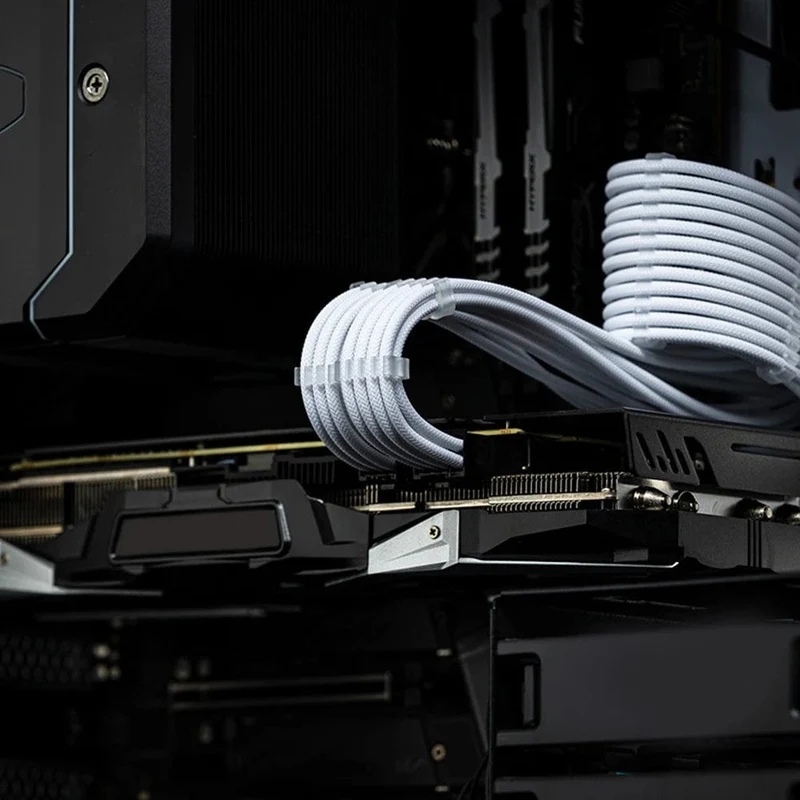 24 Teile/satz Kabel Kamm Klemme Kabel Clip Organizer ATX 24Pin CPU 8Pin 6Pin Computer Draht Management Clip Ärmeln Kabel Manager