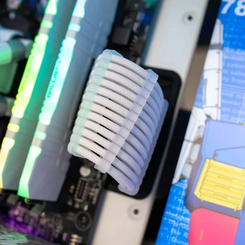 24 Teile/satz Kabel Kamm Klemme Kabel Clip Organizer ATX 24Pin CPU 8Pin 6Pin Computer Draht Management Clip Ärmeln Kabel Manager