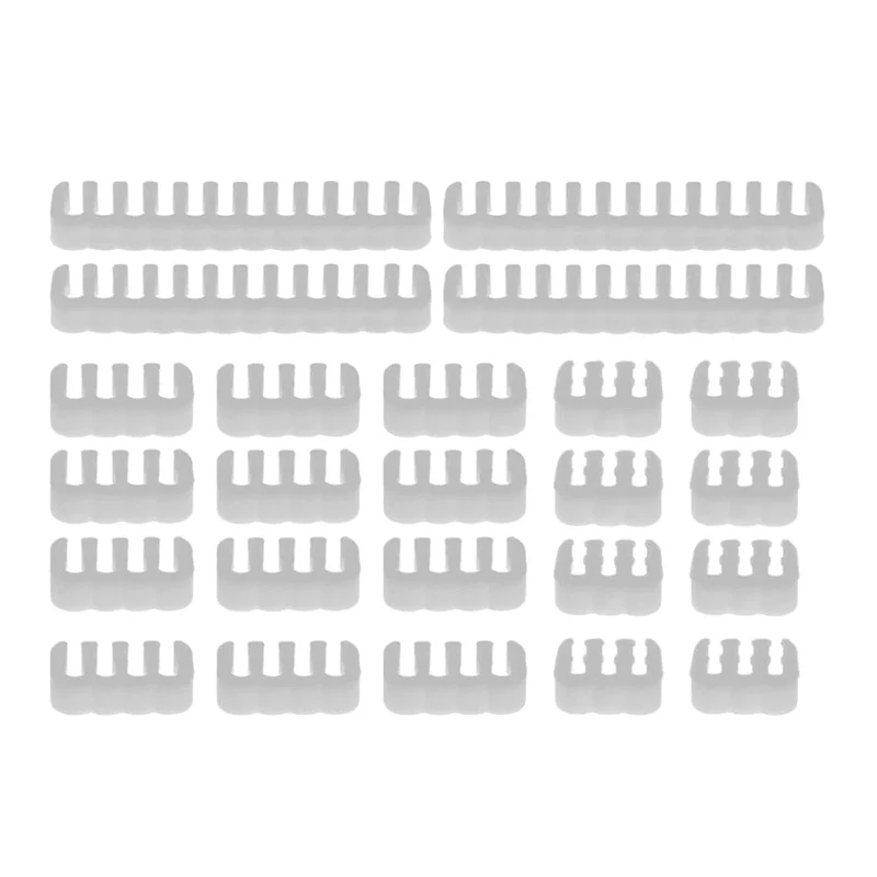 24 Teile/satz Kabel Kamm Klemme Kabel Clip Organizer ATX 24Pin CPU 8Pin 6Pin Computer Draht Management Clip Ärmeln Kabel Manager