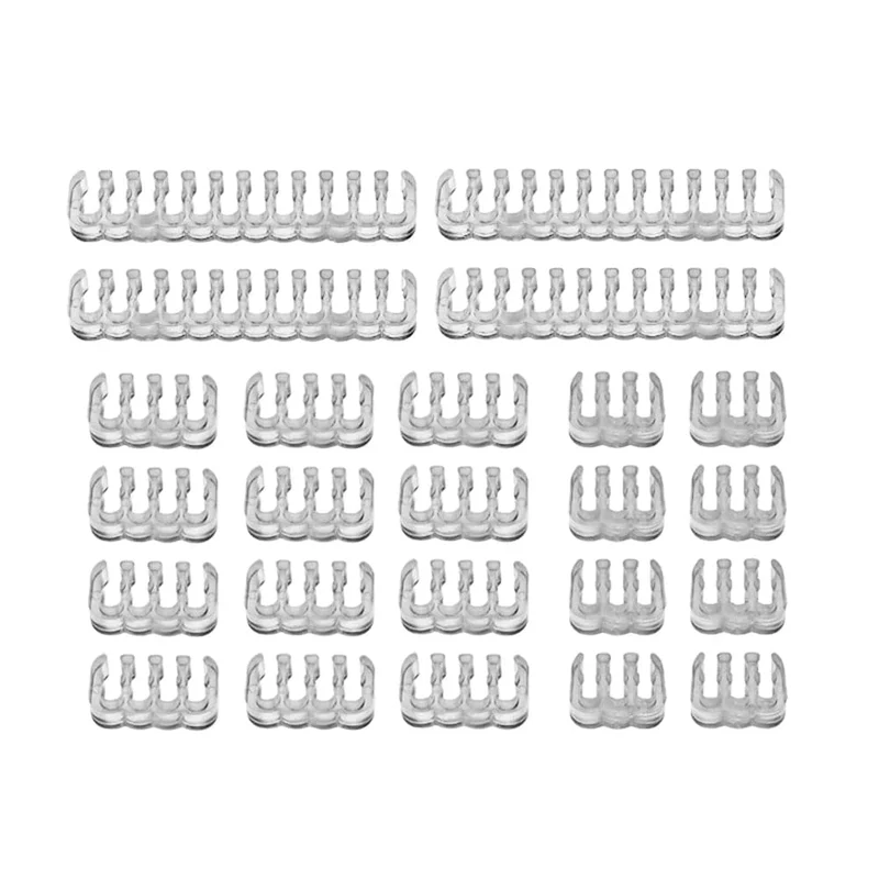 24 Teile/satz Kabel Kamm Klemme Kabel Clip Organizer ATX 24Pin CPU 8Pin 6Pin Computer Draht Management Clip Ärmeln Kabel Manager