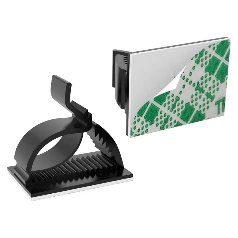 60/30/10 STK Selbstklebende Kabelmanagement-Organizer-Clips Verstellbare Schreibtisch-Aufgeräumte Drahtkabel-Fixierer-Befestigungsclips für das Home-Office