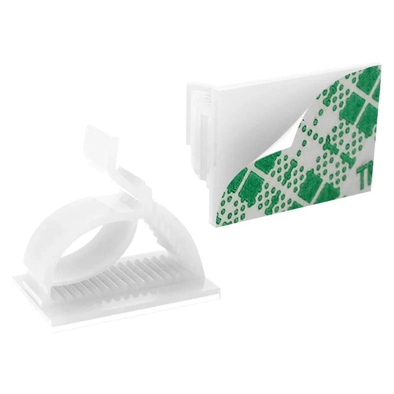 60/30/10 STK Selbstklebende Kabelmanagement-Organizer-Clips Verstellbare Schreibtisch-Aufgeräumte Drahtkabel-Fixierer-Befestigungsclips für das Home-Office
