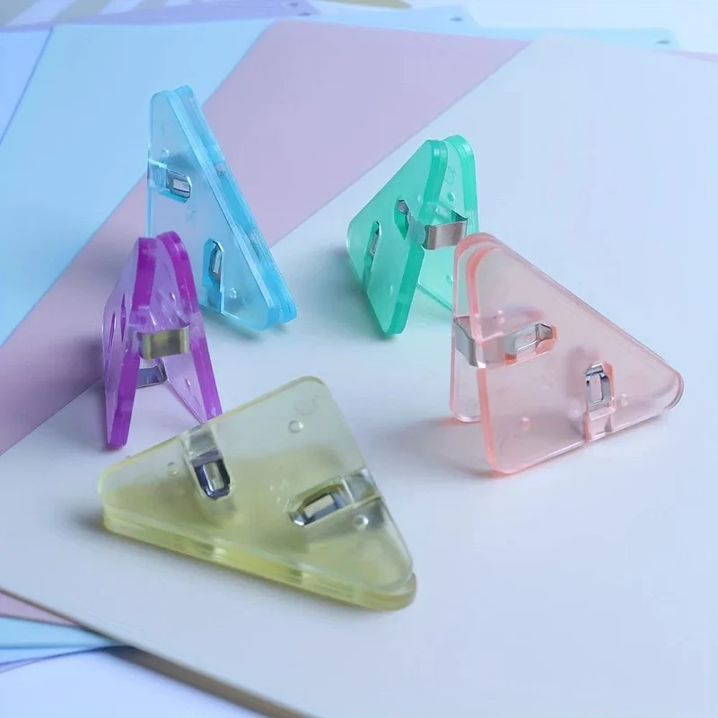 5/10/50 stücke Kreative Dreieck Clip Rechnung Clip Buch Papier Ecke Clip Binder Clip Für Schreibtisch Lagerung Regal Büro Desktop-Organizer