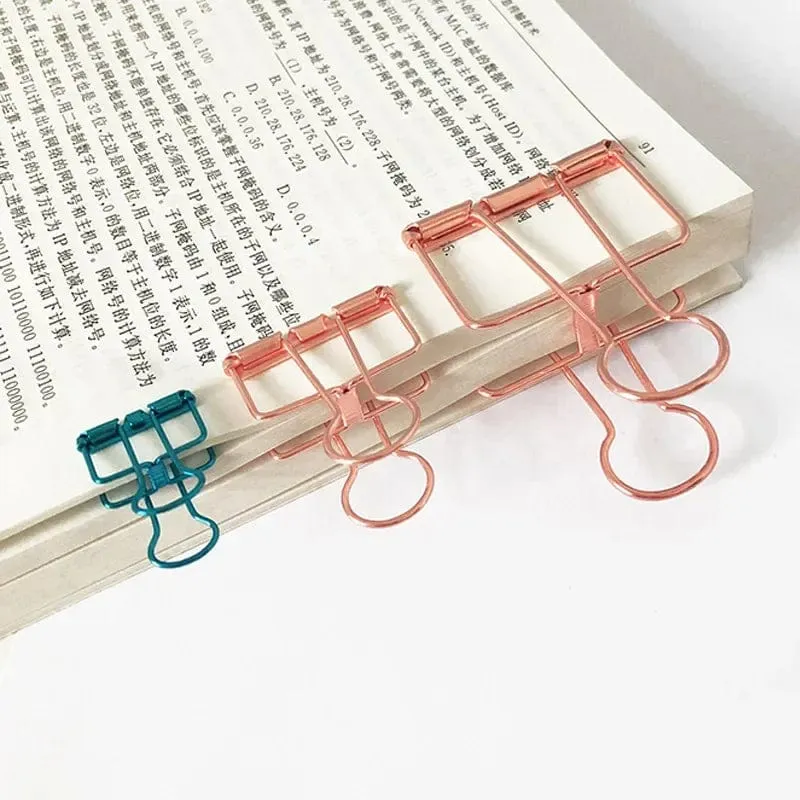 2–10 Stück Büroklammern, Splitter, Roségold, Binderclips, Seitenhalter, Büro, Arbeitszimmer, Binderclips, Fotoklemme, Büro, Schule, Schreibtisch-Organizer