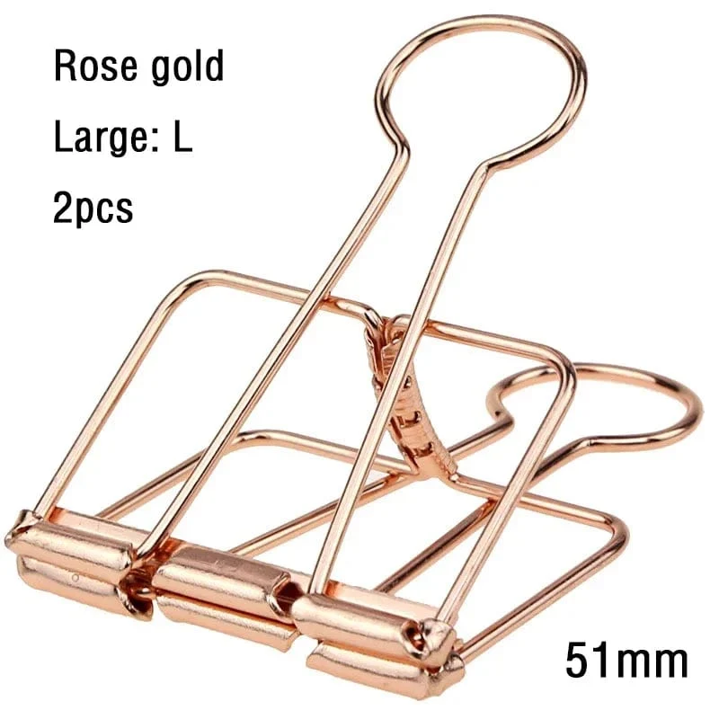 2–10 Stück Büroklammern, Splitter, Roségold, Binderclips, Seitenhalter, Büro, Arbeitszimmer, Binderclips, Fotoklemme, Büro, Schule, Schreibtisch-Organizer