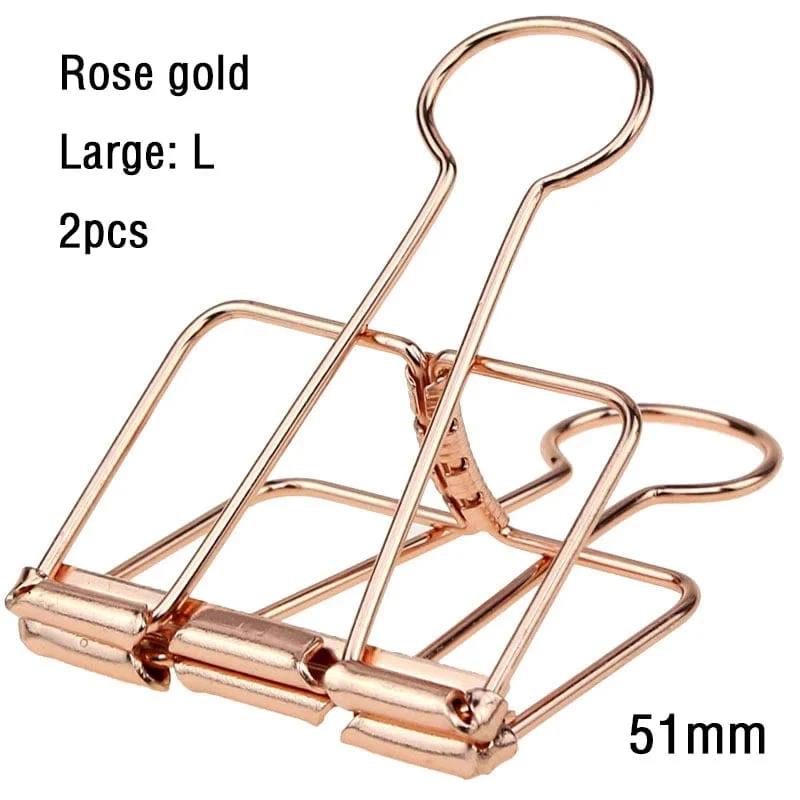 2–10 Stück Büroklammern, Splitter, Roségold, Binderclips, Seitenhalter, Büro, Arbeitszimmer, Binderclips, Fotoklemme, Büro, Schule, Schreibtisch-Organizer