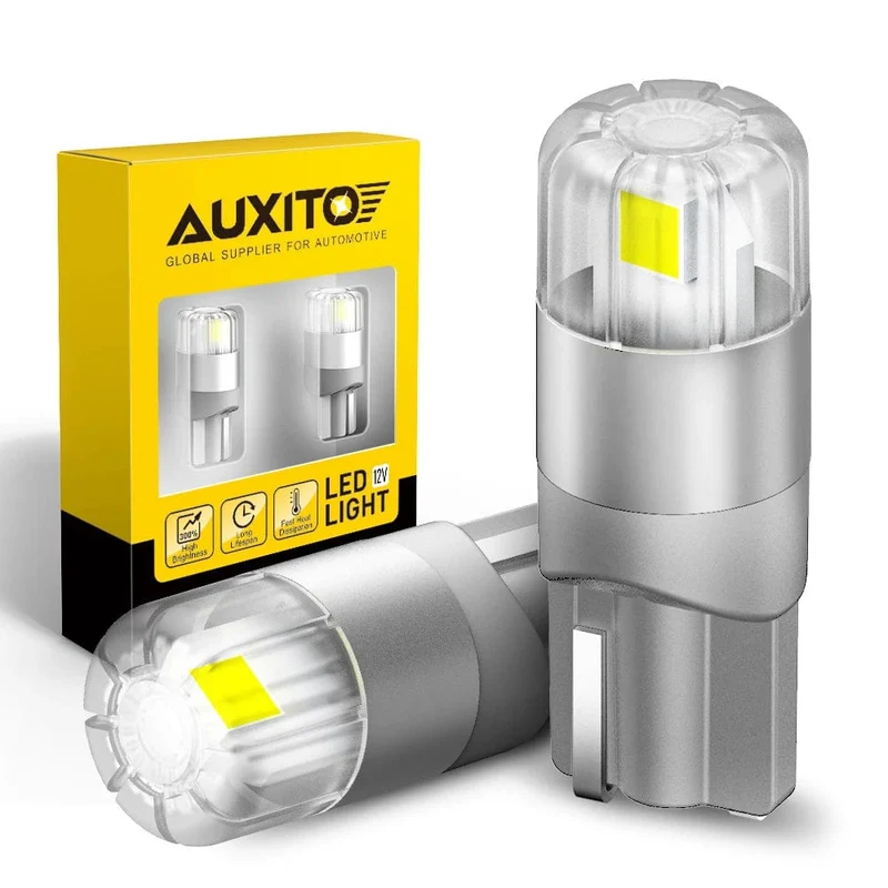 AUXITO 2 Stücke 360 ​​Grad Beleuchtung Canbus T10 Lampen W5W Led-lampe 196 3030SMD Auto Parkplatz Position Seite Marker Auto Innen licht