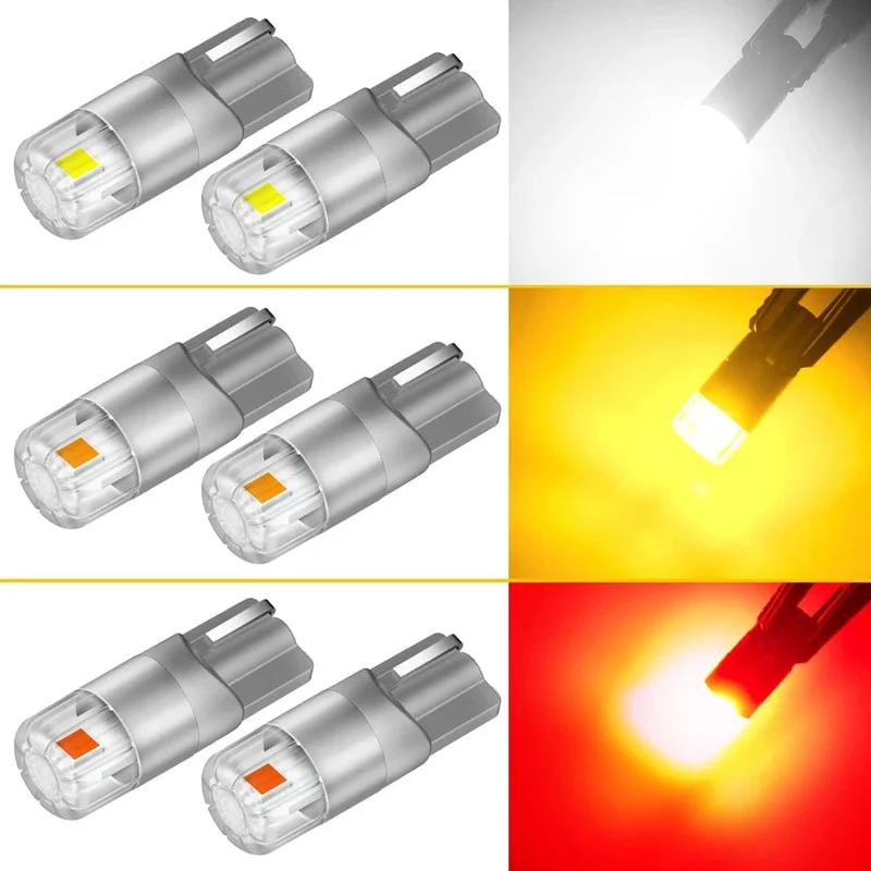 AUXITO 2 Stücke 360 ​​Grad Beleuchtung Canbus T10 Lampen W5W Led-lampe 196 3030SMD Auto Parkplatz Position Seite Marker Auto Innen licht