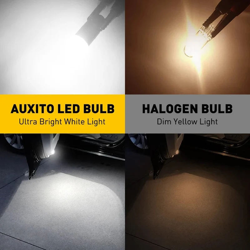 AUXITO 2 Stücke 360 ​​Grad Beleuchtung Canbus T10 Lampen W5W Led-lampe 196 3030SMD Auto Parkplatz Position Seite Marker Auto Innen licht
