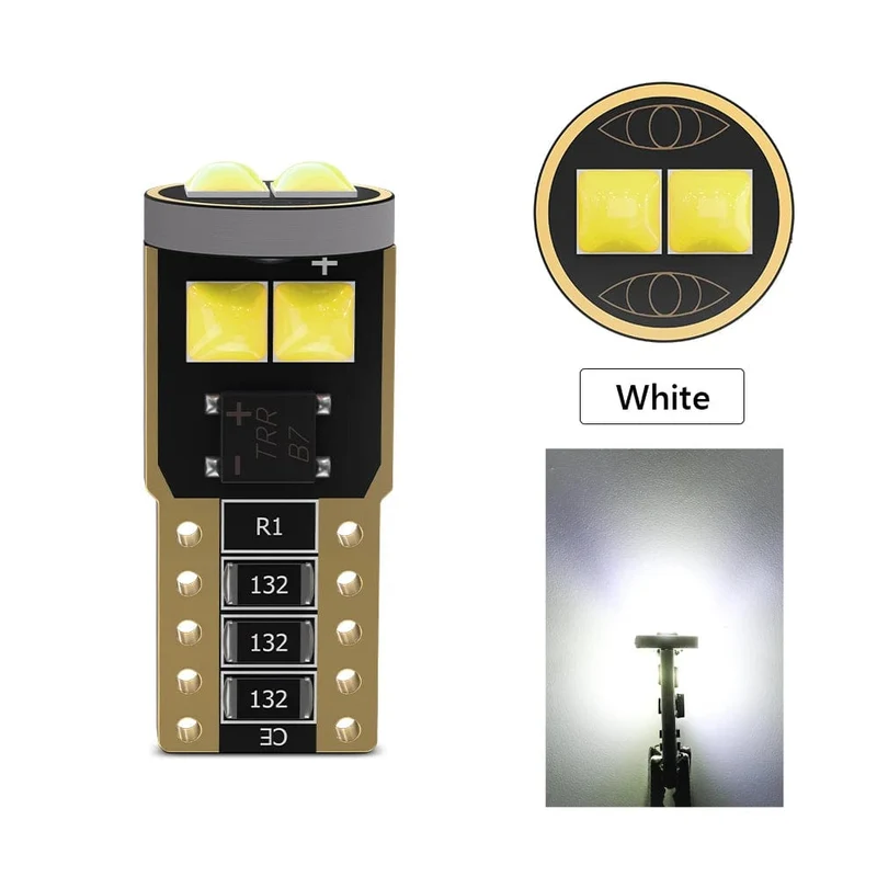 Guadsun 2 STK T10 W5W LED 168 194 W3W 3030 6SMD Birnen Canbus Auto Innen Freiraum Kennzeichenbeleuchtung Kuppellampe Weiß Eisblau