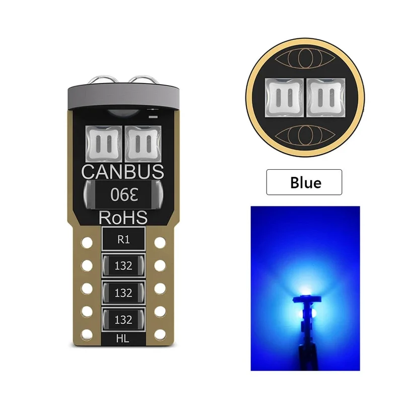 Guadsun 2 STK T10 W5W LED 168 194 W3W 3030 6SMD Birnen Canbus Auto Innen Freiraum Kennzeichenbeleuchtung Kuppellampe Weiß Eisblau