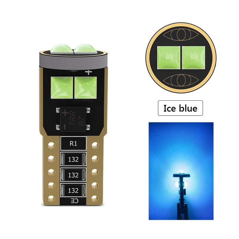Guadsun 2 STK T10 W5W LED 168 194 W3W 3030 6SMD Birnen Canbus Auto Innen Freiraum Kennzeichenbeleuchtung Kuppellampe Weiß Eisblau