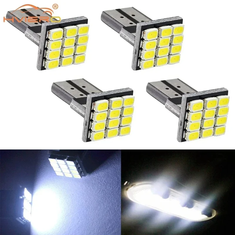 4 Stücke T10 W5W Canbus 1206 12SMD LEDs Fahrzeugheck Armaturenbrett Led DC 12V Rückfahrscheinwerfer Seitenmarkierungsleuchte Keileckenlampen