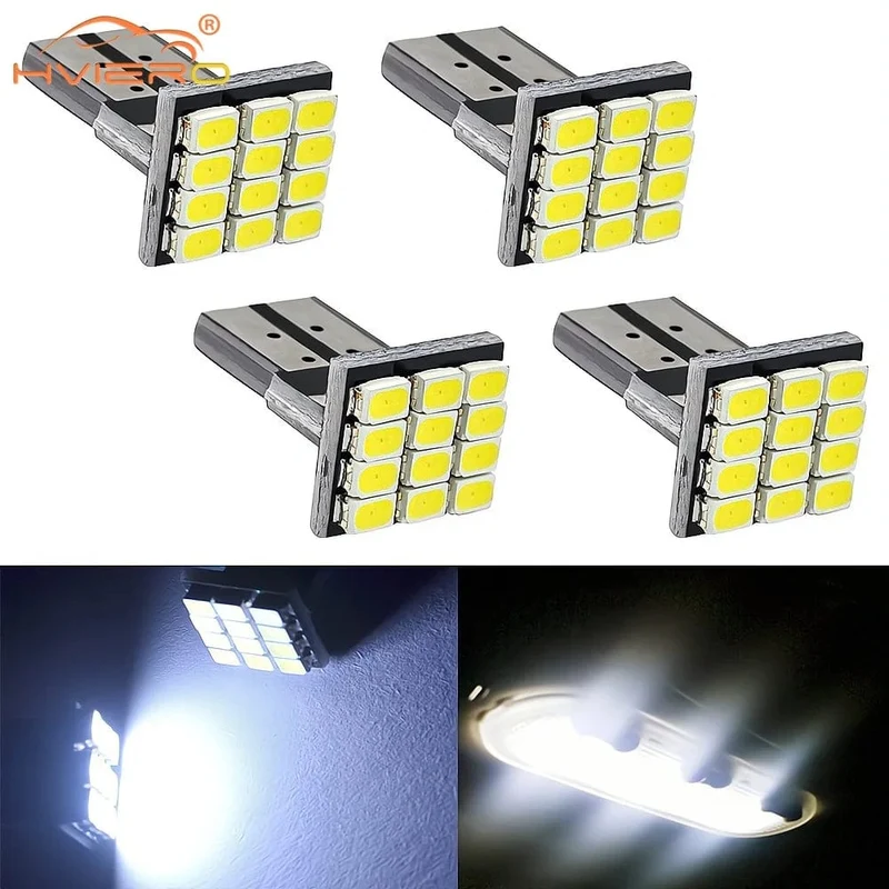 4 Stücke T10 W5W Canbus 1206 12SMD LEDs Fahrzeugheck Armaturenbrett Led DC 12V Rückfahrscheinwerfer Seitenmarkierungsleuchte Keileckenlampen