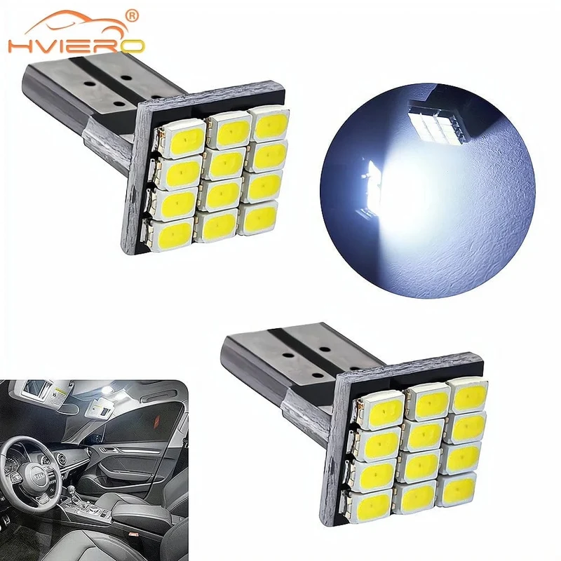 4 Stücke T10 W5W Canbus 1206 12SMD LEDs Fahrzeugheck Armaturenbrett Led DC 12V Rückfahrscheinwerfer Seitenmarkierungsleuchte Keileckenlampen