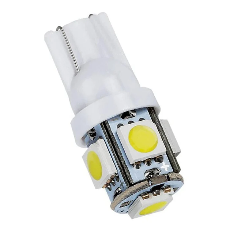YSY Große Förderung T10 W5W 168 194 Led-Licht Bernstein Weiß 5050 SMD 5 LED Auto Auto Seite Keil Schwanz Lichter Scheinwerfer Lampe Birne DC12V