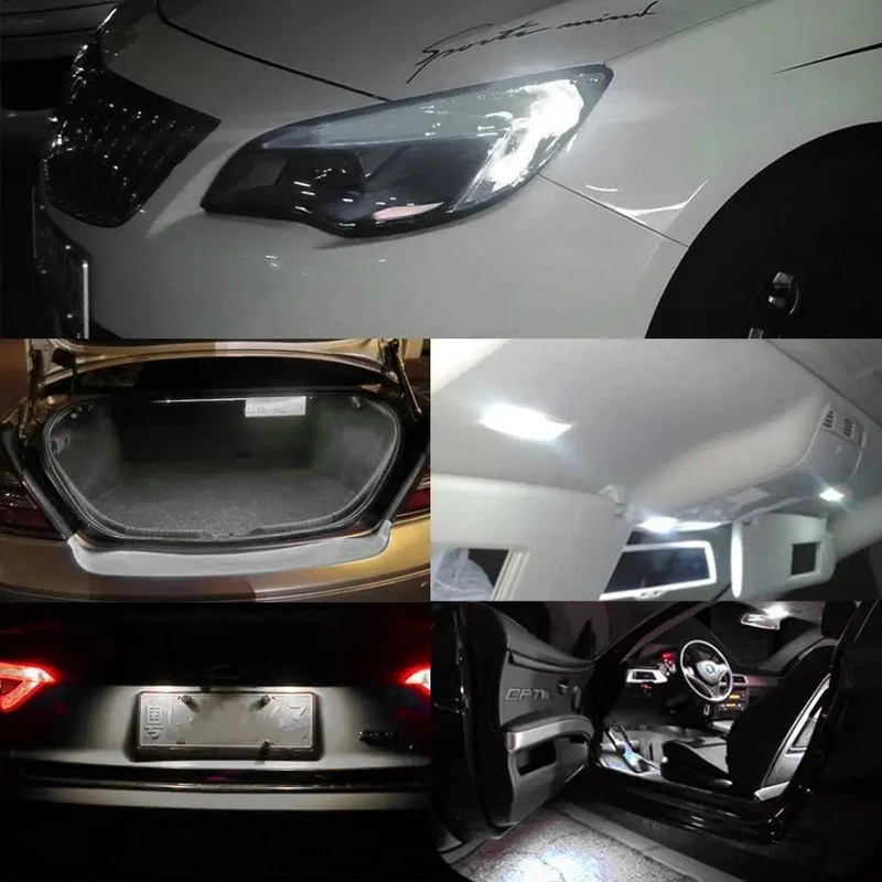 YSY Große Förderung T10 W5W 168 194 Led-Licht Bernstein Weiß 5050 SMD 5 LED Auto Auto Seite Keil Schwanz Lichter Scheinwerfer Lampe Birne DC12V