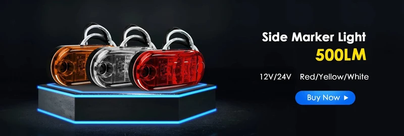 2 Pcs Durable Led Seite Marker Lichter für Anhänger Lkw Caravan Seite Freiheit Marker Licht Lampe Led Lkw Bernstein Rot weiß