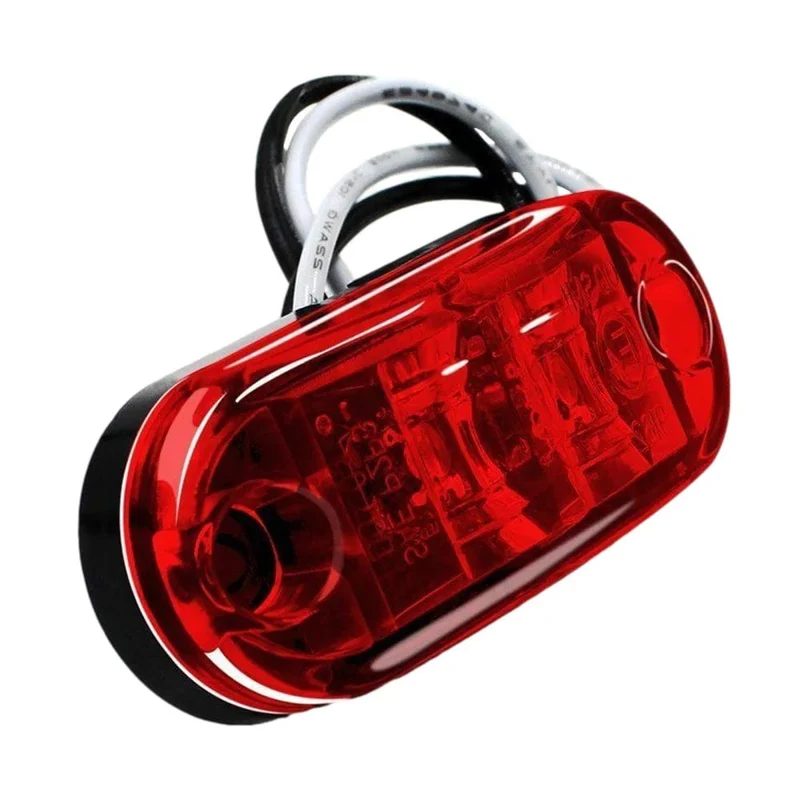 2 Pcs Durable Led Seite Marker Lichter für Anhänger Lkw Caravan Seite Freiheit Marker Licht Lampe Led Lkw Bernstein Rot weiß