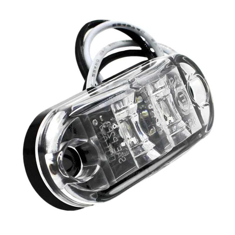 2 Pcs Durable Led Seite Marker Lichter für Anhänger Lkw Caravan Seite Freiheit Marker Licht Lampe Led Lkw Bernstein Rot weiß