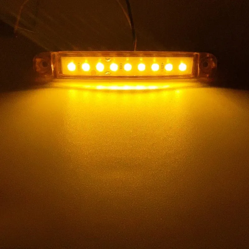 10 STÜCKE 9 SMD Licht Oval Freiheit Anhänger 24 V Lkw Lkw Caravan Camion LED Seite Marker Anzeige Lampe 12 V Luces Remolque