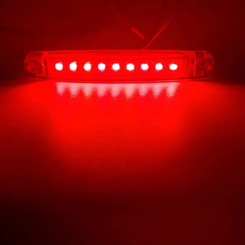 10 STÜCKE 9 SMD Licht Oval Freiheit Anhänger 24 V Lkw Lkw Caravan Camion LED Seite Marker Anzeige Lampe 12 V Luces Remolque