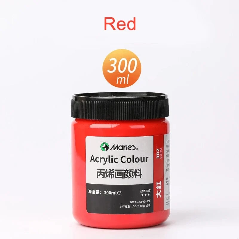 300 ml weiße Acrylfarben in großen Gläsern für Wandmalereien ohne Farbverlust. Wasserfest und mit Sonnenschutz. Künstlerbedarf