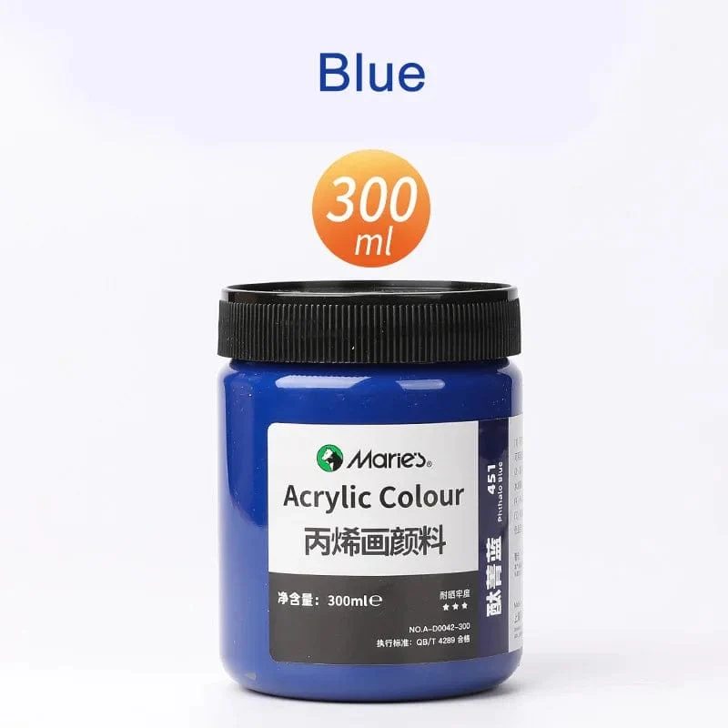300 ml weiße Acrylfarben in großen Gläsern für Wandmalereien ohne Farbverlust. Wasserfest und mit Sonnenschutz. Künstlerbedarf