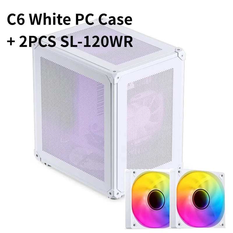 JONSBO C6 MATX Mini ITX Fall Für PC Typ-C ATX Power Tragbare Mini Desktop Mesh Chassis Computer PC fall 200-255mm Grafikkarte