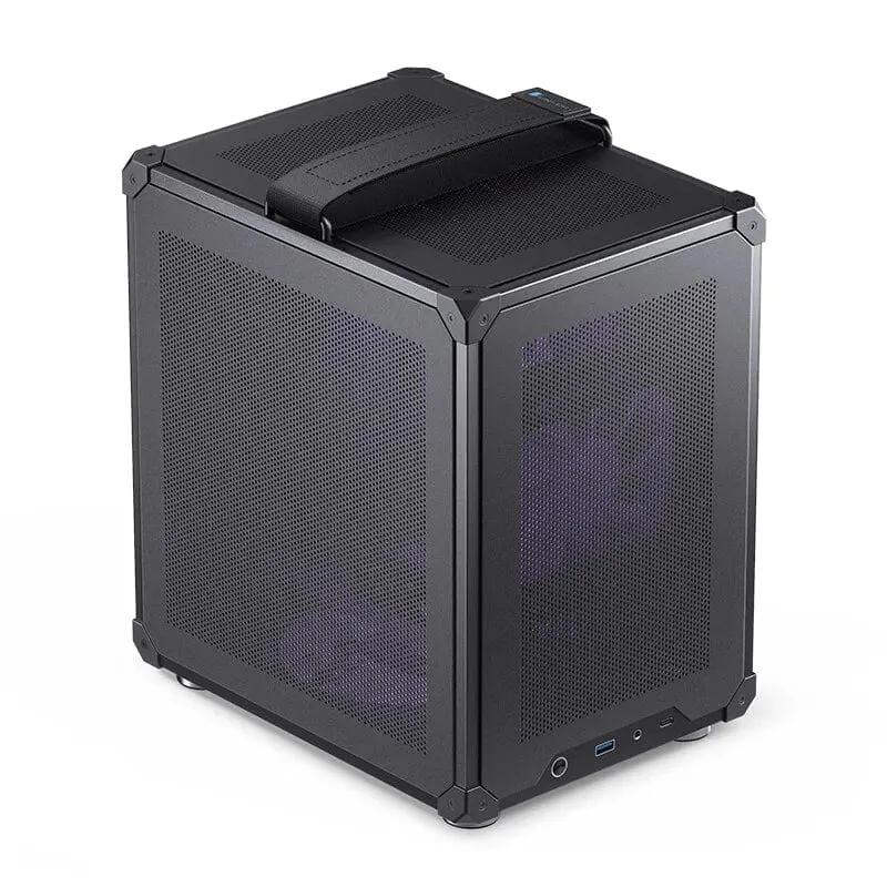JONSBO C6 MATX Mini ITX Fall Für PC Typ-C ATX Power Tragbare Mini Desktop Mesh Chassis Computer PC fall 200-255mm Grafikkarte