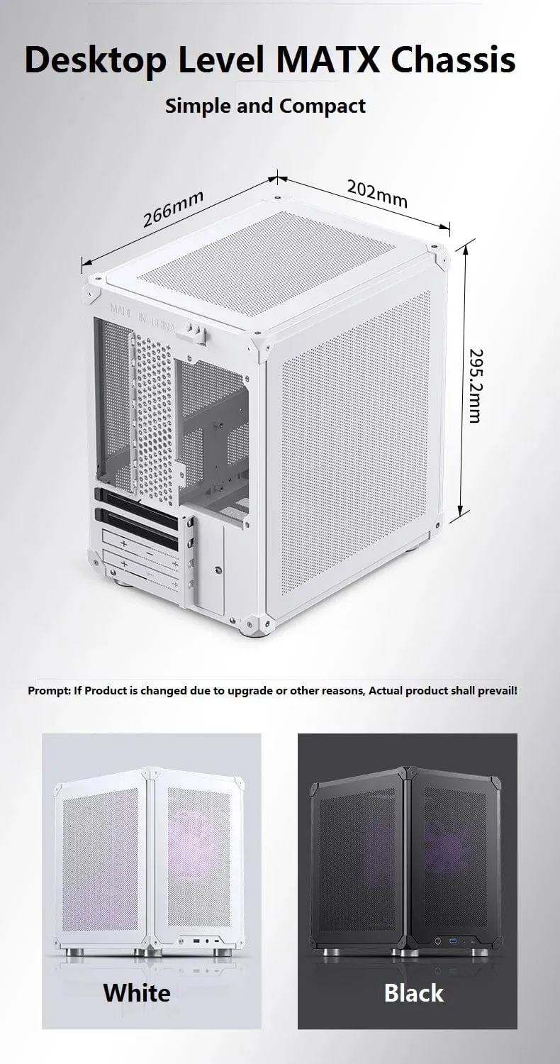 JONSBO C6 MATX Mini ITX Fall Für PC Typ-C ATX Power Tragbare Mini Desktop Mesh Chassis Computer PC fall 200-255mm Grafikkarte
