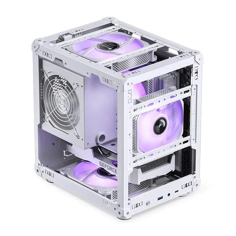 JONSBO C6 MATX Mini ITX Fall Für PC Typ-C ATX Power Tragbare Mini Desktop Mesh Chassis Computer PC fall 200-255mm Grafikkarte