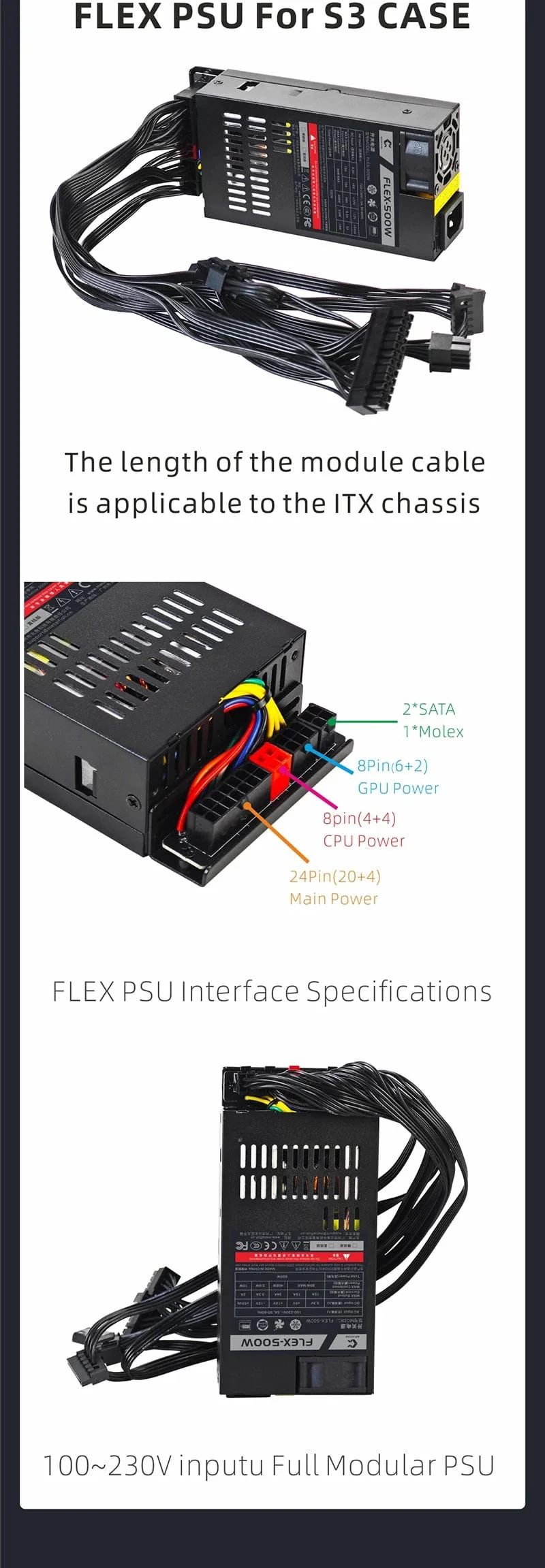 METALFISH S3 ITX A4 PC-Gaming-Gehäuse aus Aluminium, Mini-Computergehäuse, kleines Chassis, tragbarer Koffer, unterstützt RTX3060/13600 mit Griff