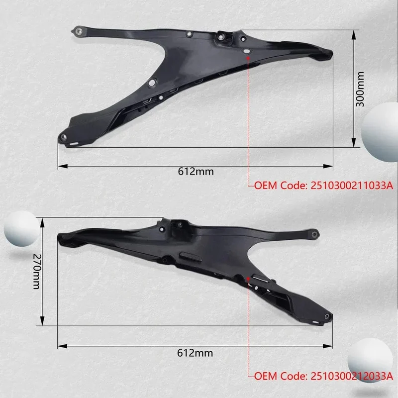 OTOM 19-22 Motocross Hilfsrahmen Hinten Sitz Unterstützung Rahmen Reitstock Halterung Für HUSQVARNA FC250 FE350S FS450 TC125 TE150 TE300 TX300