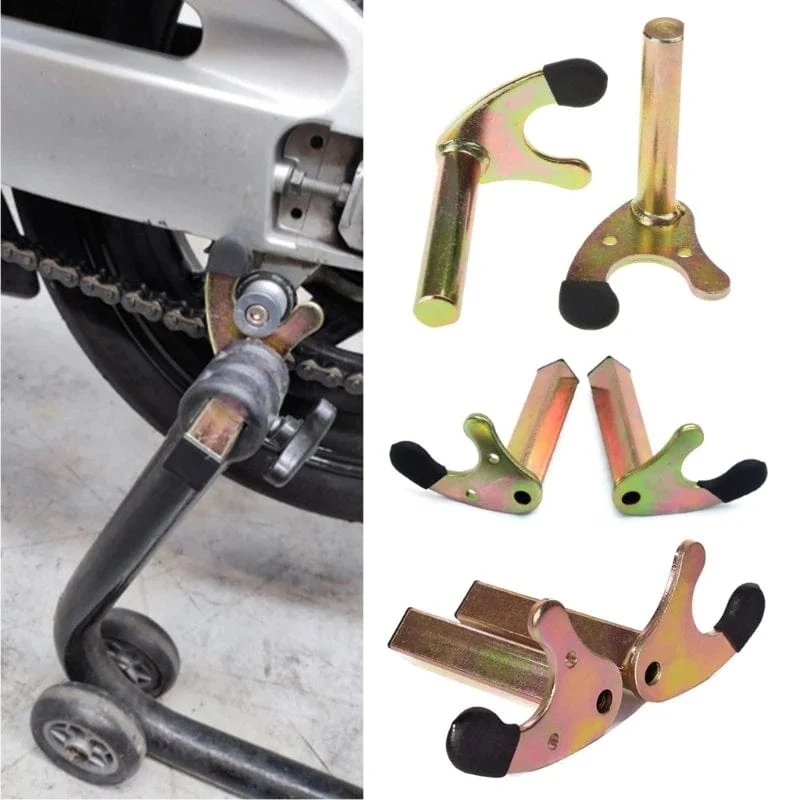 1 paar Rad Unterstützung Rahmen Stehen Motorrad Swing Arm Lift TripodHooks U-stil/L-stil Haken Gabel Swingram Spool Slider