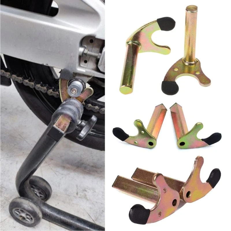 1 paar Rad Unterstützung Rahmen Stehen Motorrad Swing Arm Lift TripodHooks U-stil/L-stil Haken Gabel Swingram Spool Slider