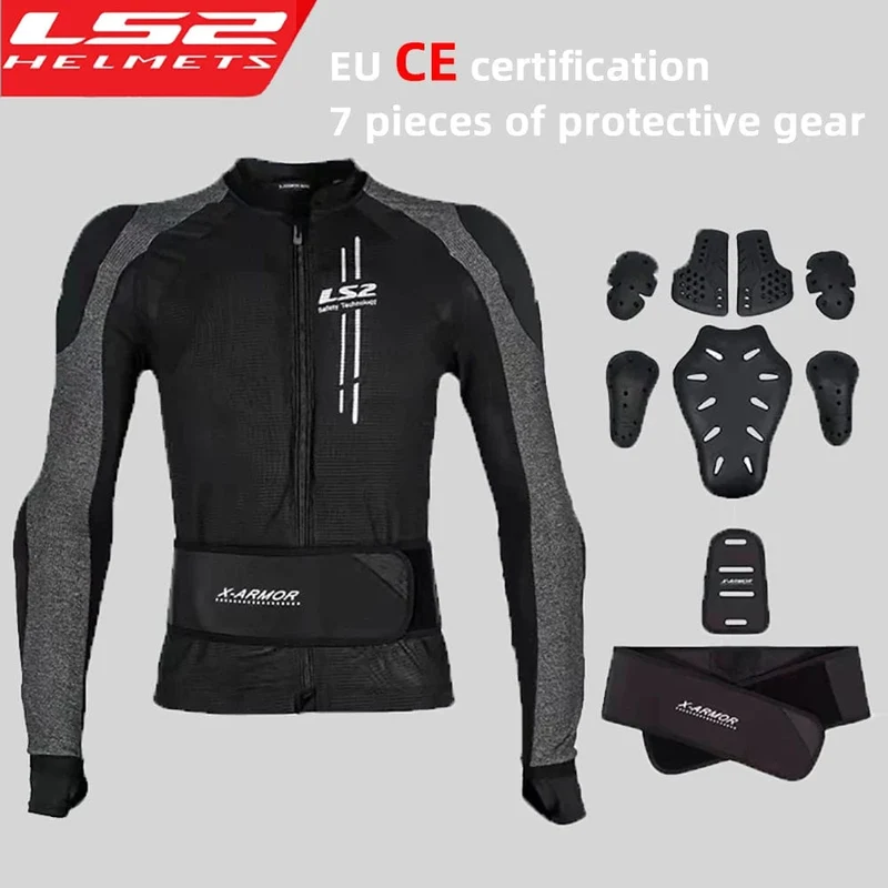 LS2 Original Motorrad Soft Armor Jacke Sommer Atmungsaktive X-Armor Motorrad Jacke Männer Frauen Motocross Reiten Kleidung Jacke