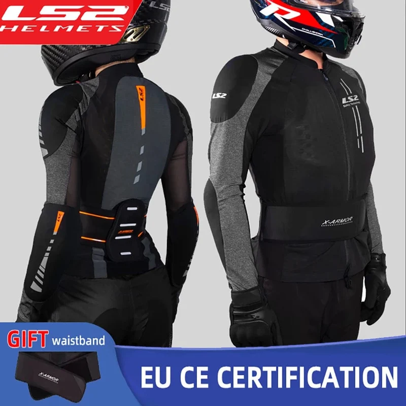 LS2 Original Motorrad Soft Armor Jacke Sommer Atmungsaktive X-Armor Motorrad Jacke Männer Frauen Motocross Reiten Kleidung Jacke