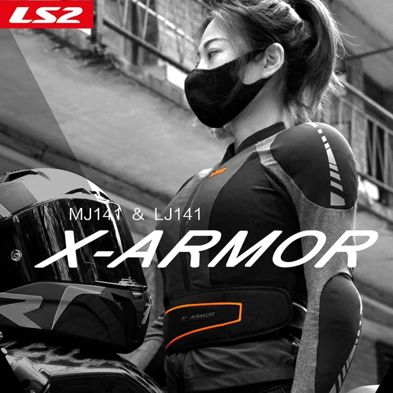 LS2 Original Motorrad Soft Armor Jacke Sommer Atmungsaktive X-Armor Motorrad Jacke Männer Frauen Motocross Reiten Kleidung Jacke