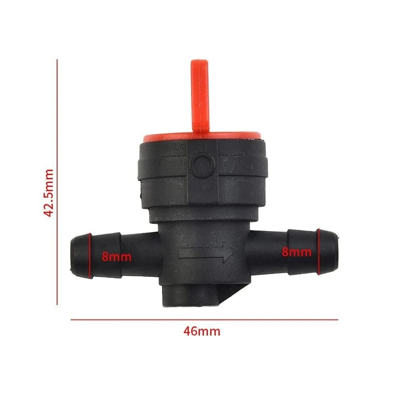1 Stück InLine Gerade Kraftstoff Gas Kleinmotor Ventil Werkzeuge Cut-Off/Shut-Off 1/4"Gas Kraftstoff Cut Absperrventil Motorrad Kraftstoffversorgung