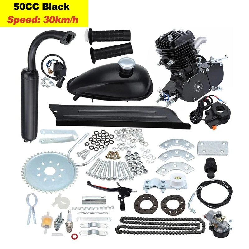 Samger 50/80/100CC Fahrrad Benzin Motor Kit 2 Hub Pocket Bike Motor Für DIY Elektrische Fahrrad Komplette Motor von RU/EU