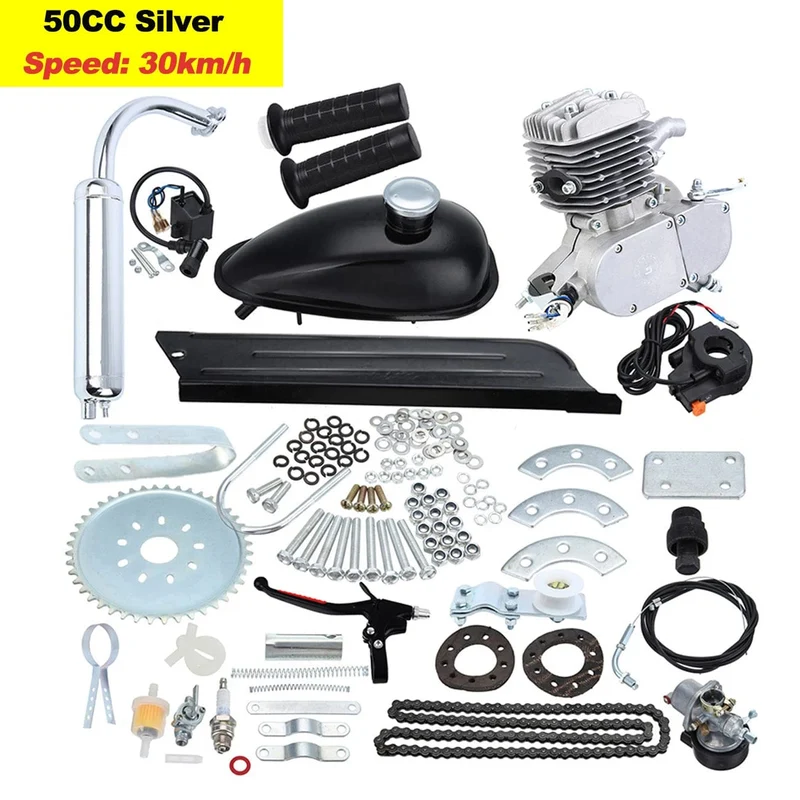 Samger 50/80/100CC Fahrrad Benzin Motor Kit 2 Hub Pocket Bike Motor Für DIY Elektrische Fahrrad Komplette Motor von RU/EU