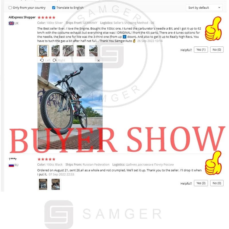 Samger 50/80/100CC Fahrrad Benzin Motor Kit 2 Hub Pocket Bike Motor Für DIY Elektrische Fahrrad Komplette Motor von RU/EU