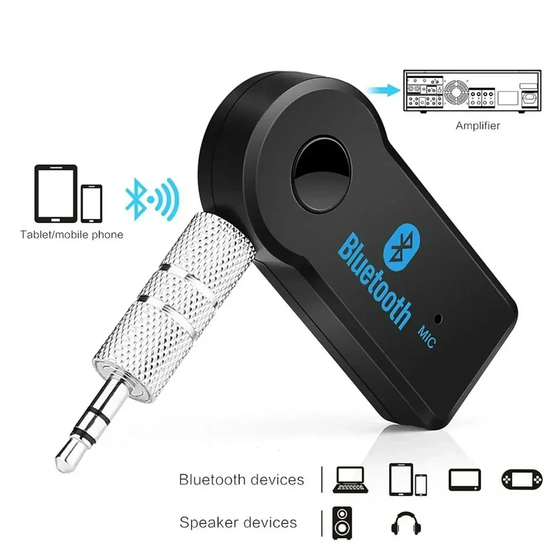 2 in 1 Wireless Bluetooth 5.0 Empfänger Sender Adapter 3.5mm Jack Für Auto Musik Audio Aux A2dp Kopfhörer Empfänger Freisprecheinrichtung