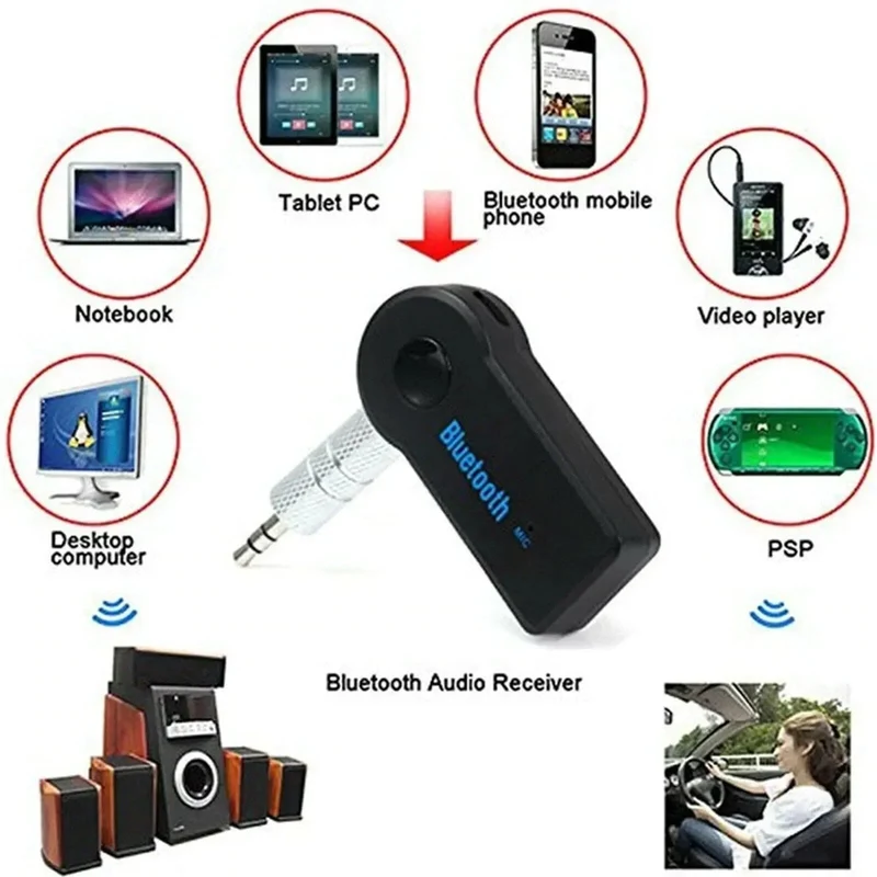 2 in 1 Wireless Bluetooth 5.0 Empfänger Sender Adapter 3.5mm Jack Für Auto Musik Audio Aux A2dp Kopfhörer Empfänger Freisprecheinrichtung