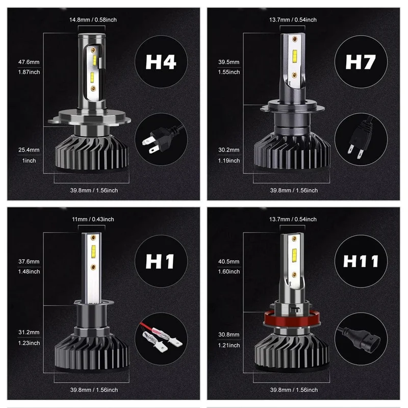 Heyword 26000lm 160W 1860 CSP chip 3000k/4300k/6000k/8000k Auto LED scheinwerfer h4 h7 h1 LED scheinwerfer 9005 H7 h11 led licht